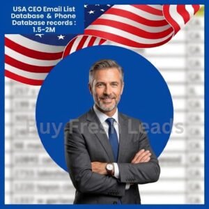 USA CEO Email List Database – Verified Executive Contacts
