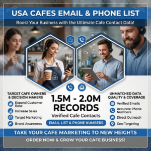 Cafe USA – Email List Database